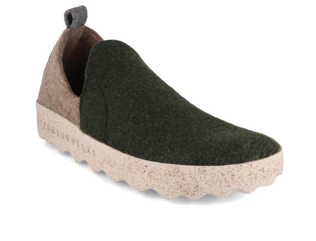 ASPORTUGUESAS (dames) pantoffels City, groen taupe