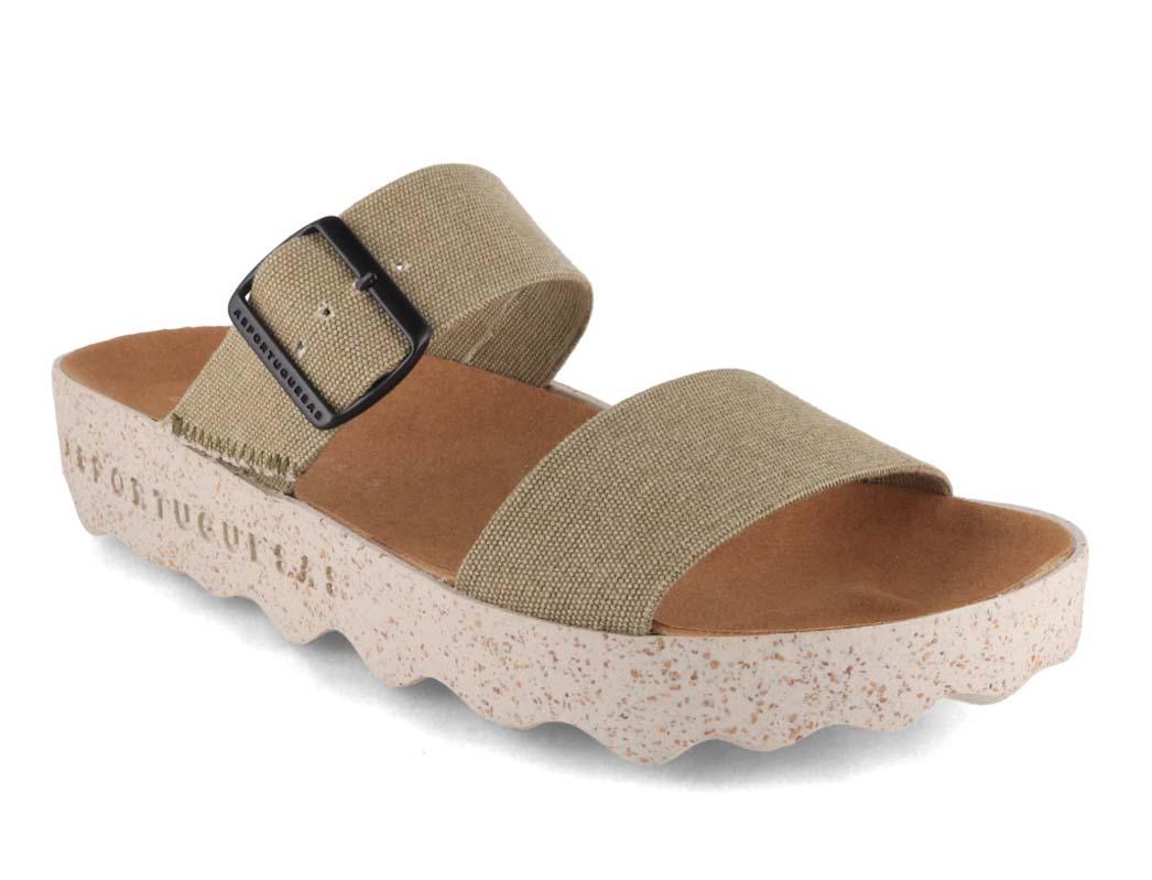 ASPORTUGUESAS dames sandalen City Line Coly, kaki