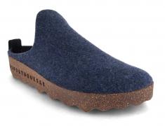 ASPORTUGUESAS Dames vilten pantoffels Come, blauw