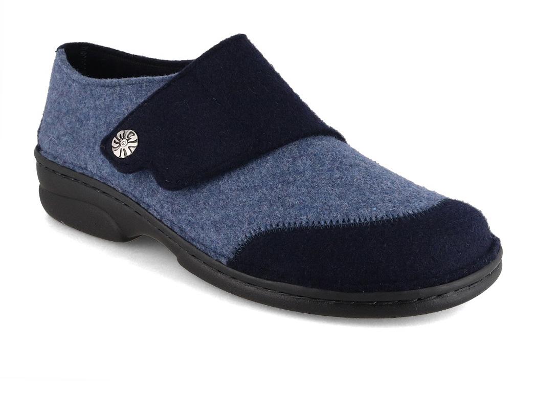 Berkemann BERKOFLEX damesslippers Jarla, blauw/donkerblauw