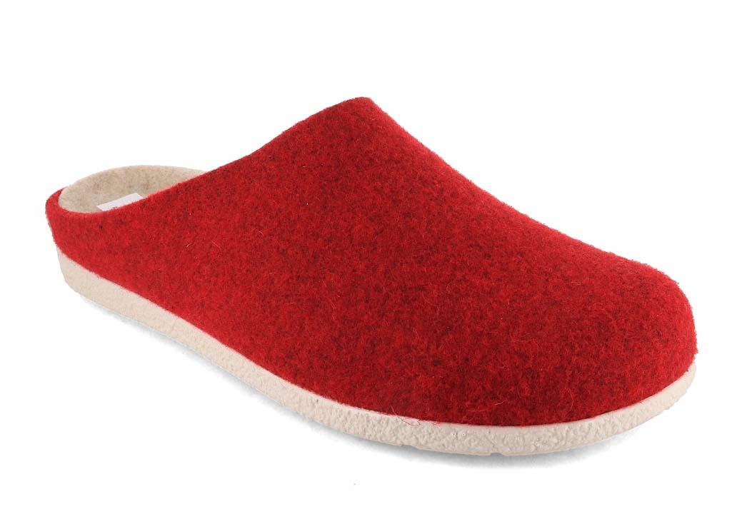 Berkemann BERKOFLEX vilten damespantoffels Talora, donkerrood