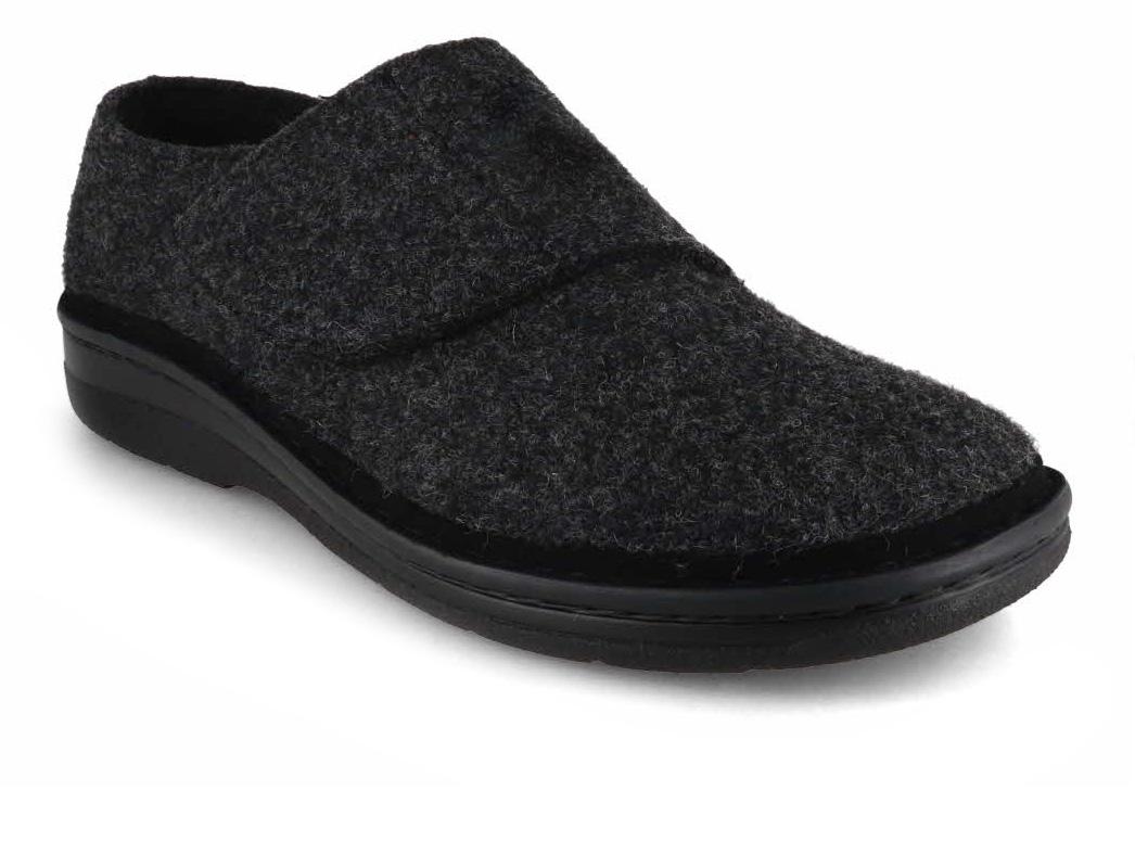 Berkemann heren pantoffels BERKOFLEX Balian, donkergrijs