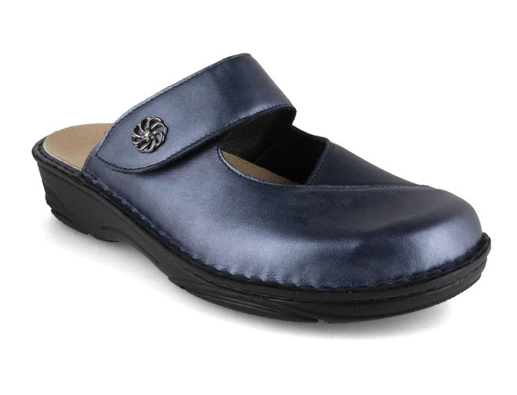 Berkemann lederen damesklomp BERKOFLEX STRETCH Heliane, blauw
