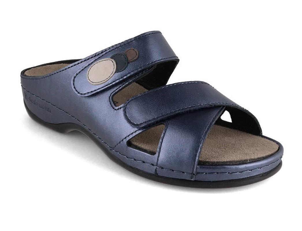 Berkemann leren muiltjes voor dames BERKOFLEX Felia, blauw