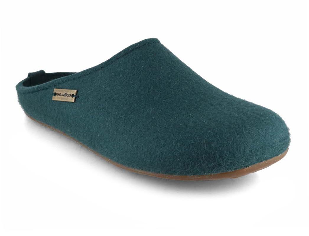 HAFLINGER Dames Vilten Pantoffels Everest Fundus, dennen groen