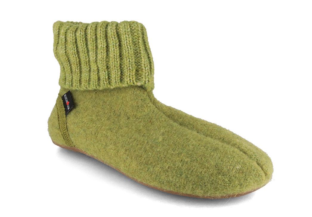 HAFLINGER Everest Karlo pantoffels, almgroen