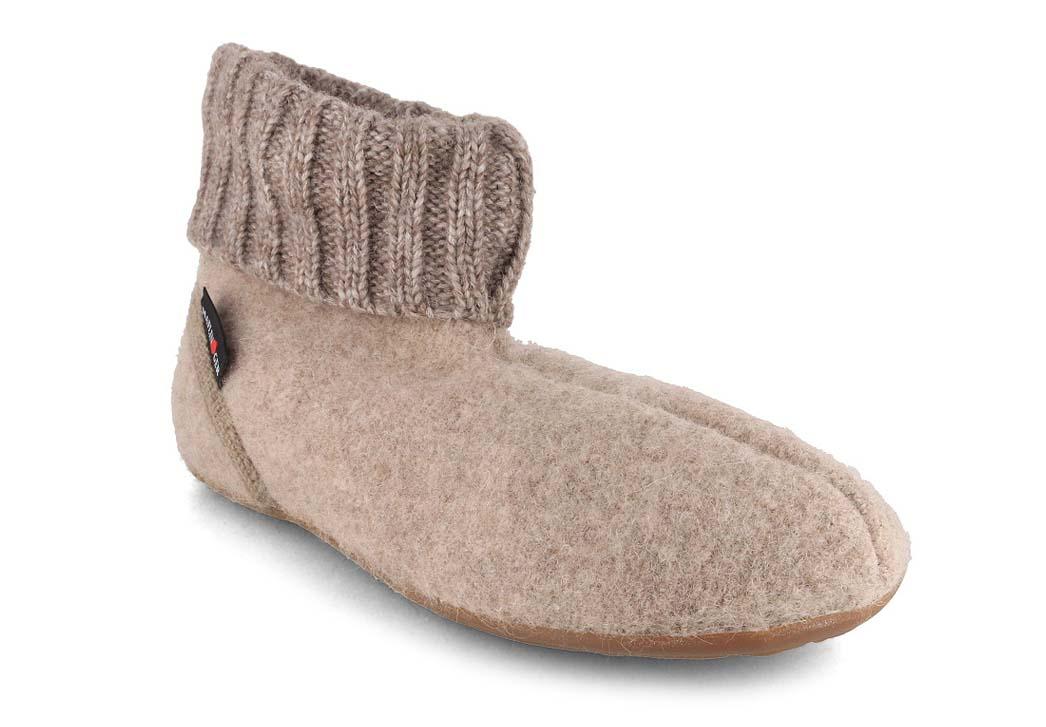 HAFLINGER Everest Karlo pantoffels, papier gevlekt eco