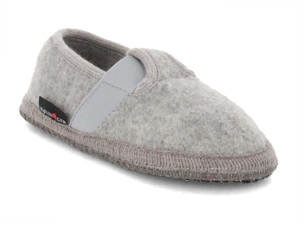 HAFLINGER Joschi kinderpantoffels, steengrijs