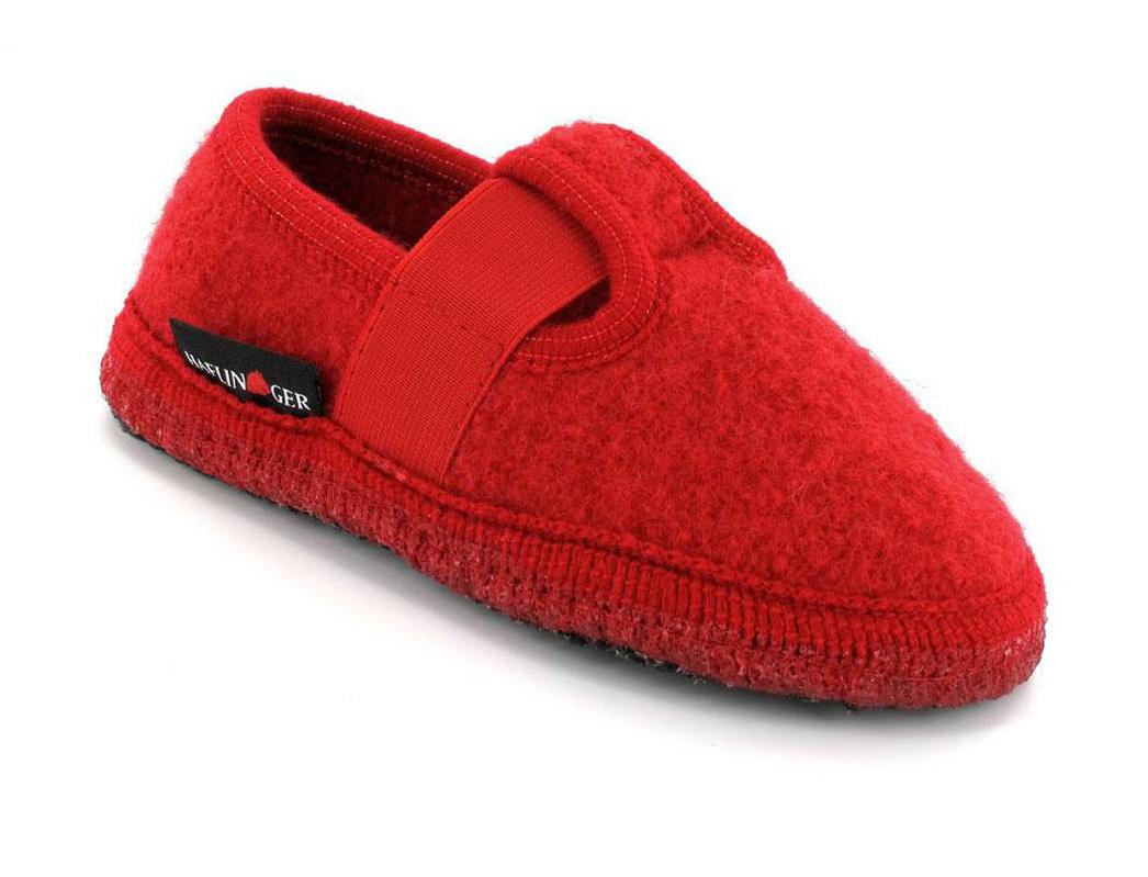 HAFLINGER Kinder Pantoffels Joschi, robijn