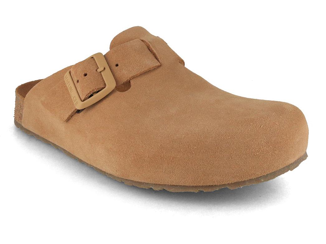 HAFLINGER Porto leren klompen, sahara