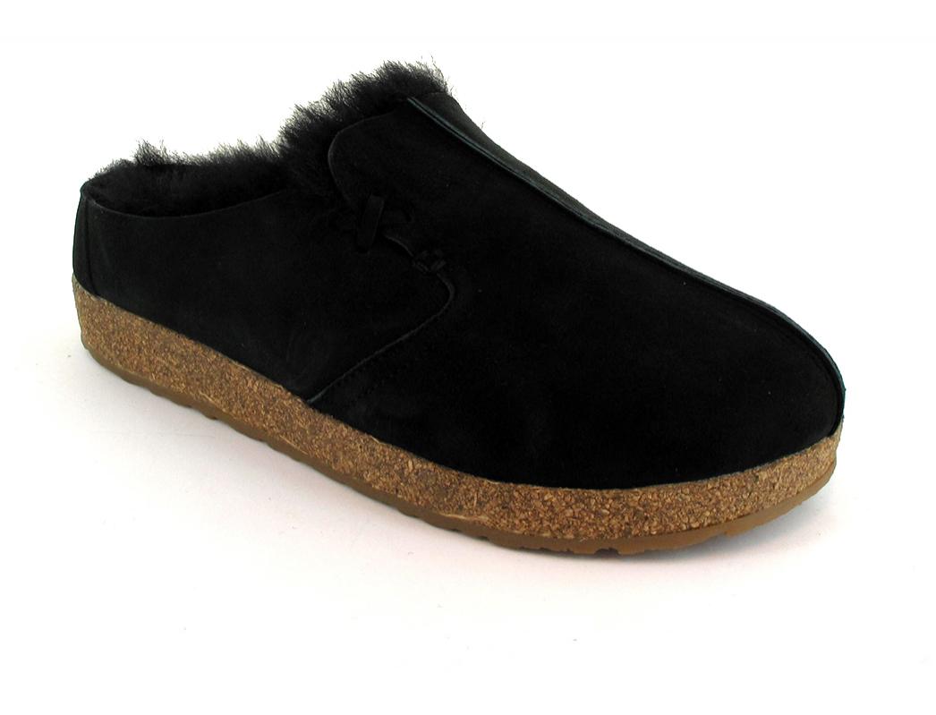 HAFLINGER Schapenvacht Pantoffels Saskatchewan, zwart