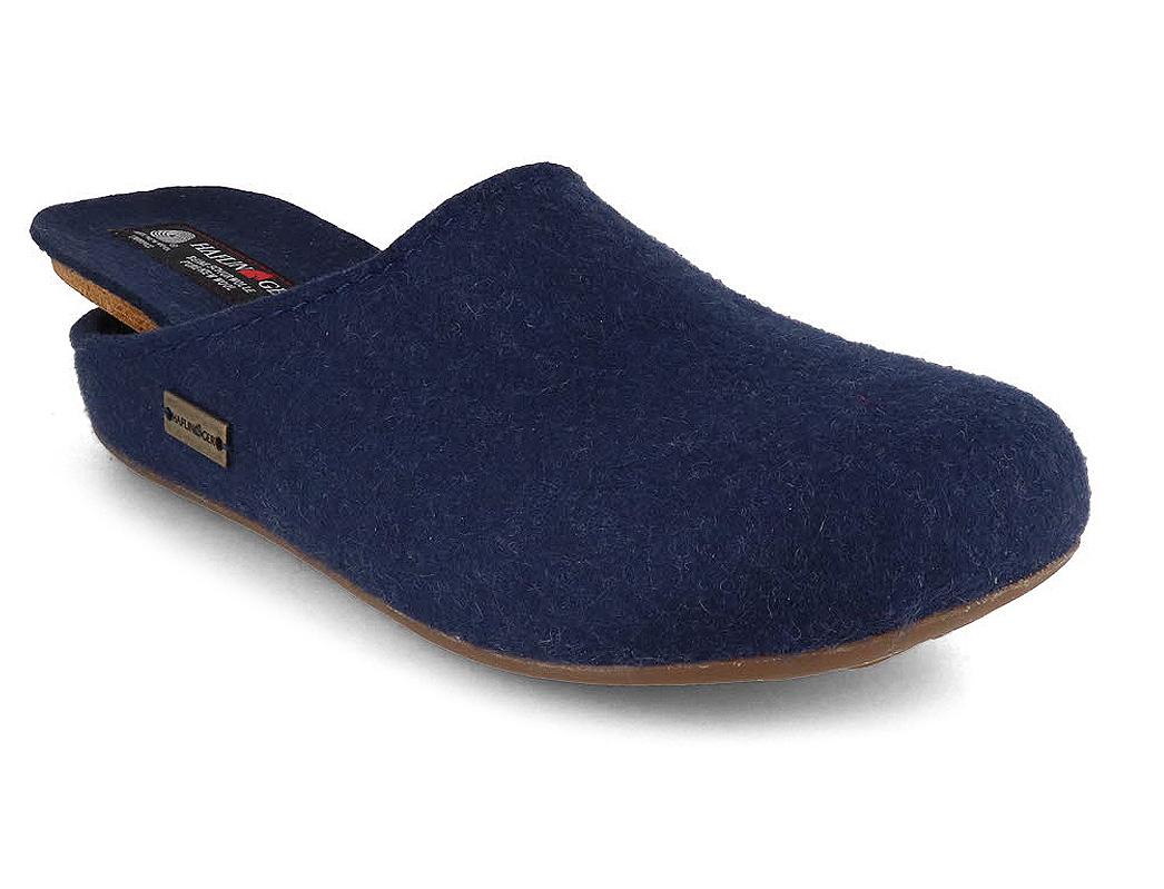 HAFLINGER Vilt Pantoffels Everest Fundus, jeans