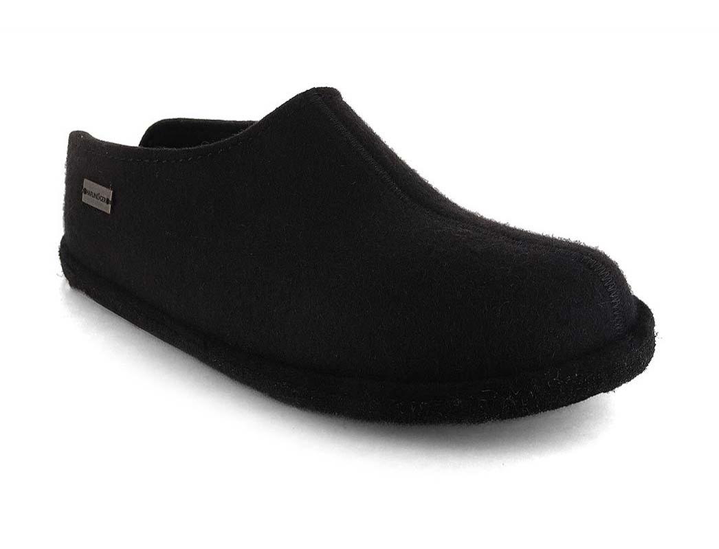 HAFLINGER Vilt Pantoffels Flair Smily, zwart