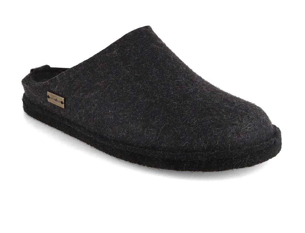 HAFLINGER Vilt Pantoffels Flair Soft, grafiet