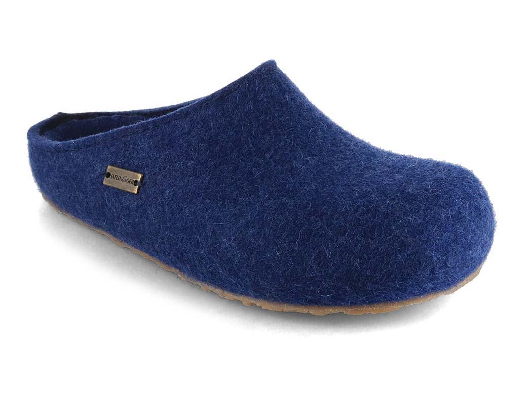 HAFLINGER Vilt Pantoffels Grizzly Michel, jeans