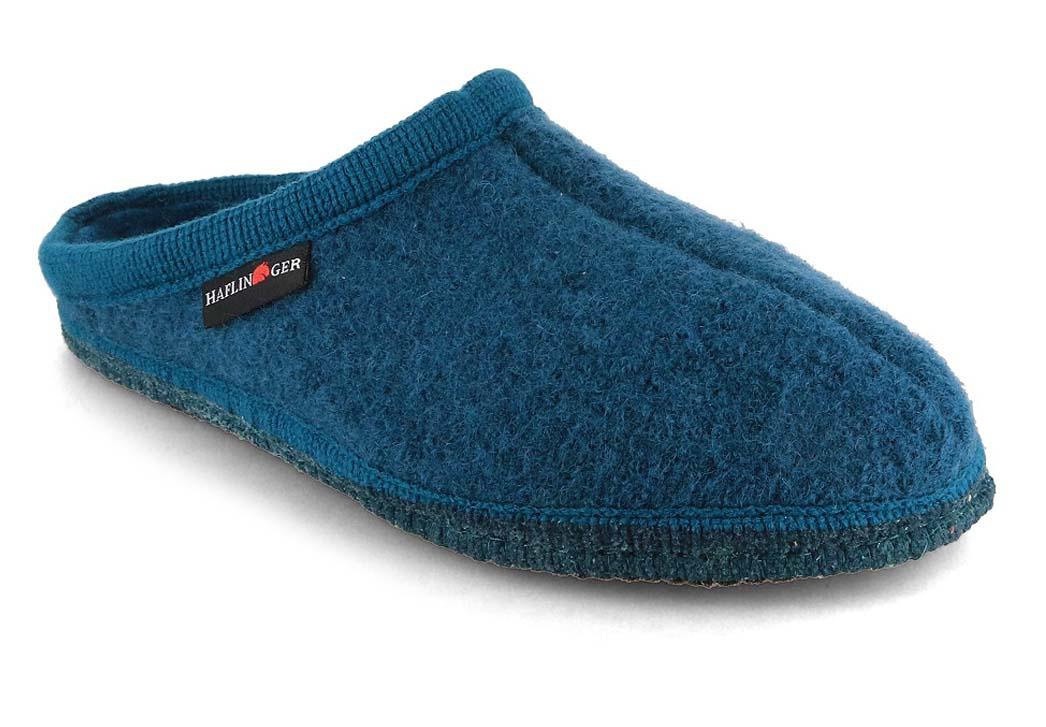 HAFLINGER Vilten Pantoffels Alaska, turquoise