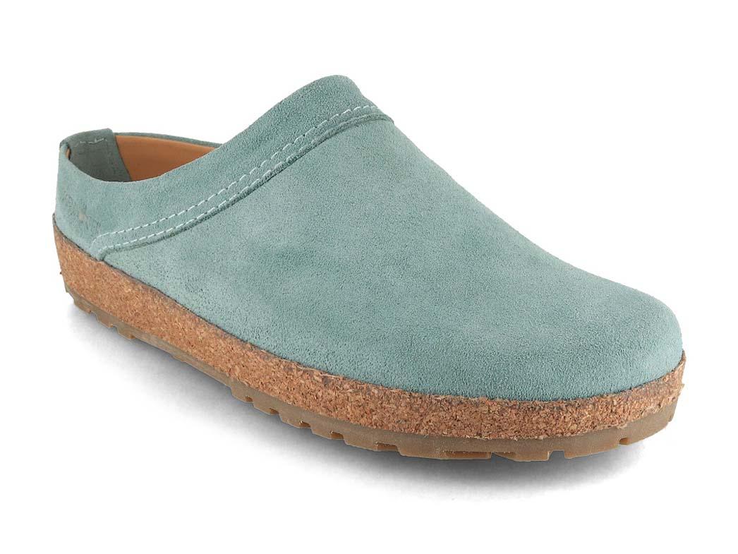 HAFLINGER dames leren klompen Bio Malm�, mint