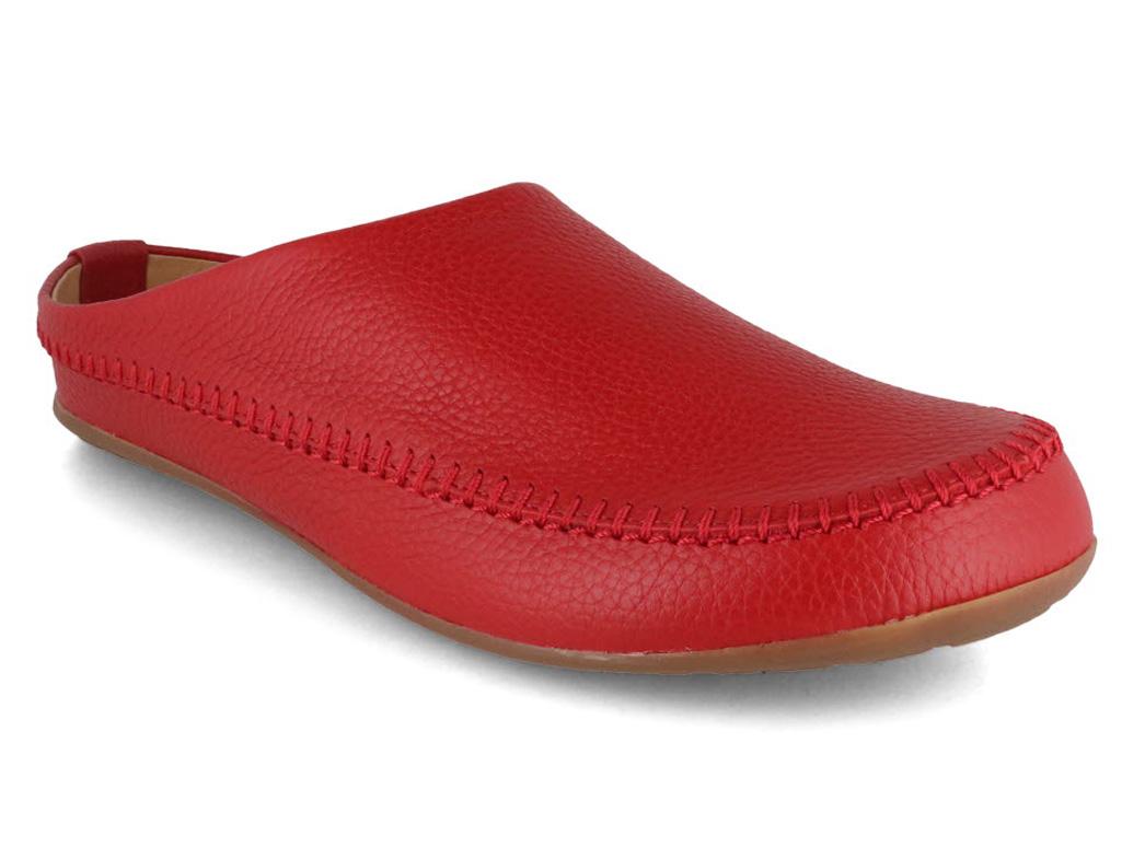 HAFLINGER dames leren pantoffels Everest Softi, paprika