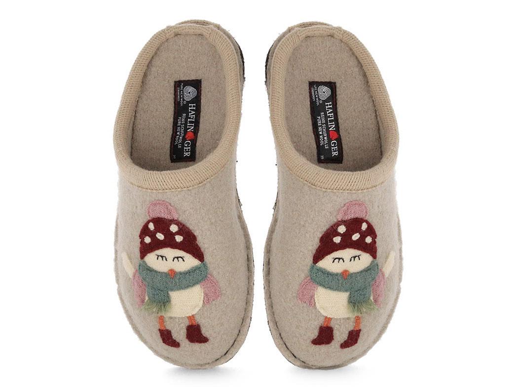 HAFLINGER damesslippers Flair Birdie, beige