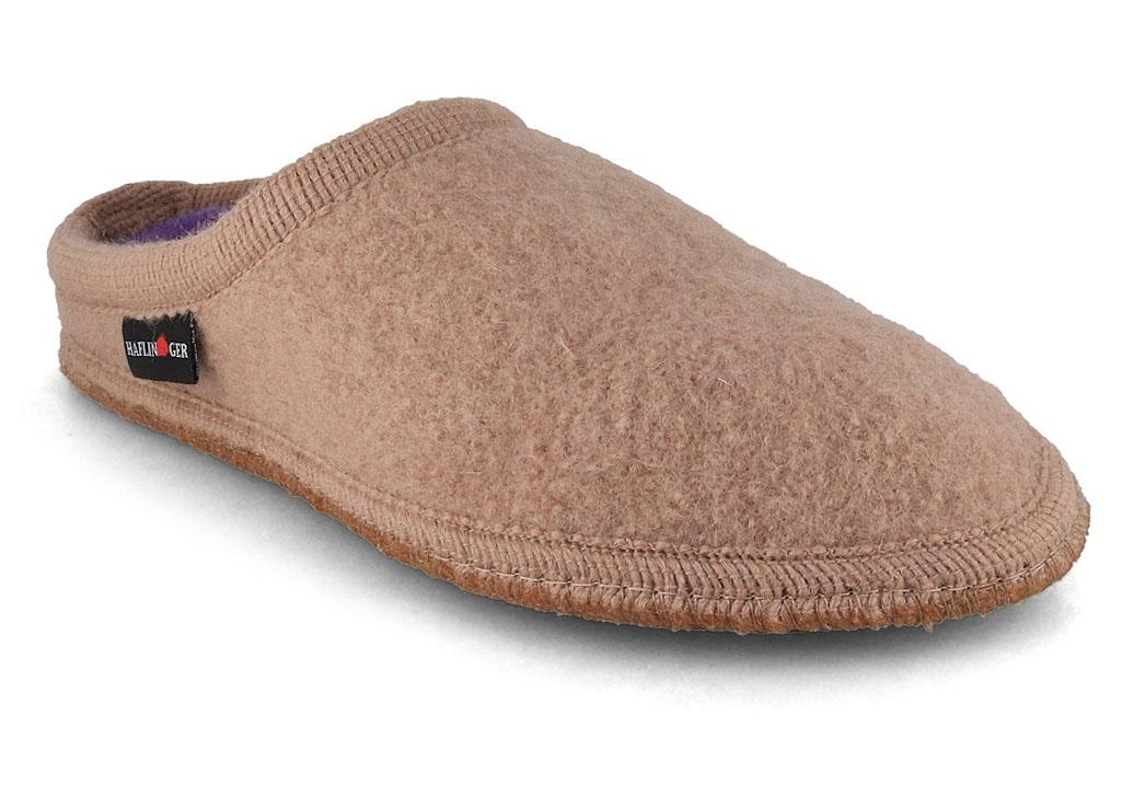 HAFLINGER damesslippers Striped, amandel