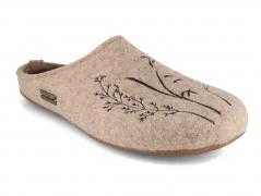 HAFLINGER damesslippers van vilt Everest Botanica, beige