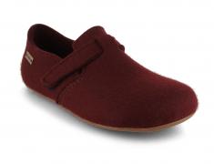 HAFLINGER vilten pantoffels Everest Focus, bordeaux