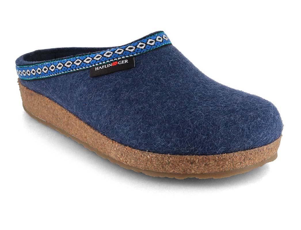 HAFLINGER vilten pantoffels Grizzly Franzl, jeans