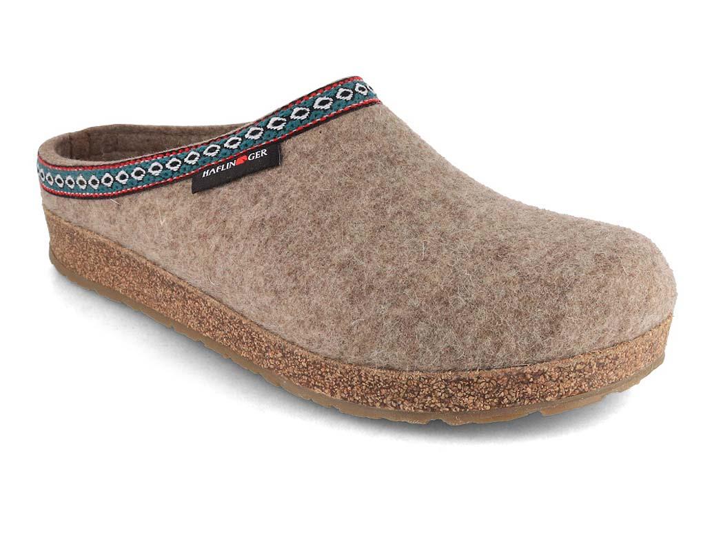HAFLINGER vilten pantoffels Grizzly Franzl, turf