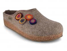 HAFLINGER vilten pantoffels Grizzly Kanon, turf