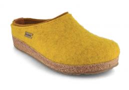 HAFLINGER vilten pantoffels Grizzly Kris, curry