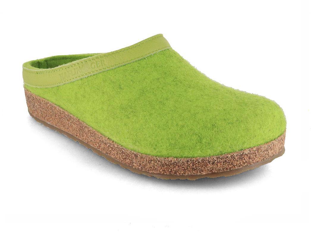 HAFLINGER vilten pantoffels Grizzly Torben, kanariegroen