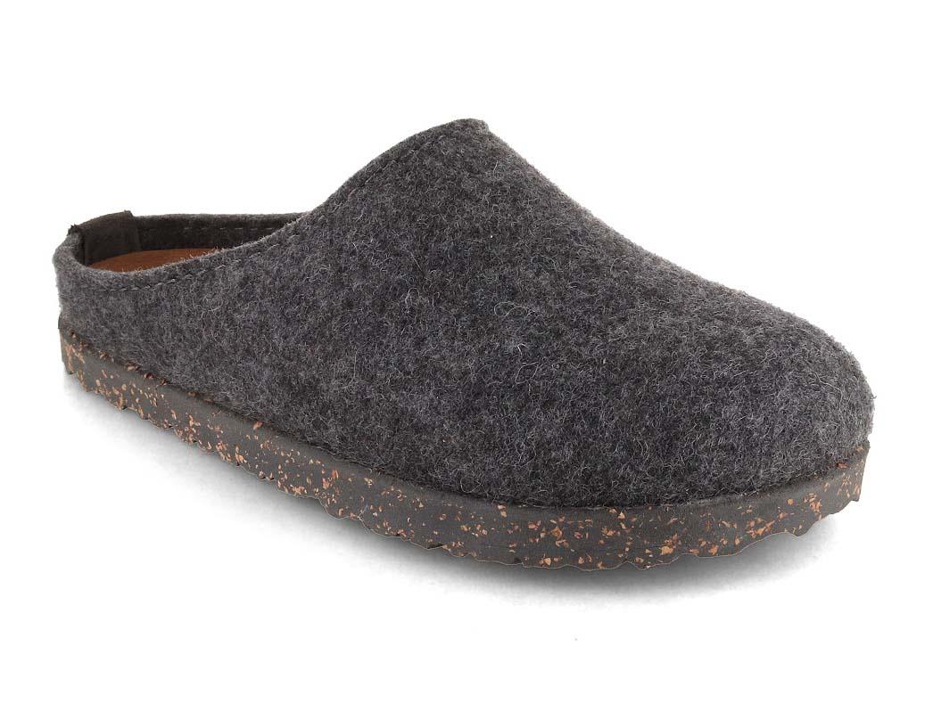 HAFLINGER vilten pantoffels Manhattan, antraciet