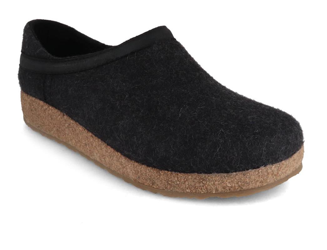 Haflinger Filtpantoffels Grizzly Buffalo, grafiet