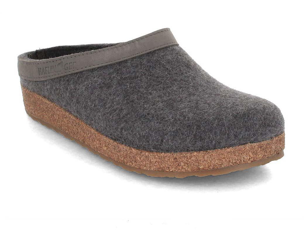 Haflinger Filtpantoffels Grizzly Torben, antraciet