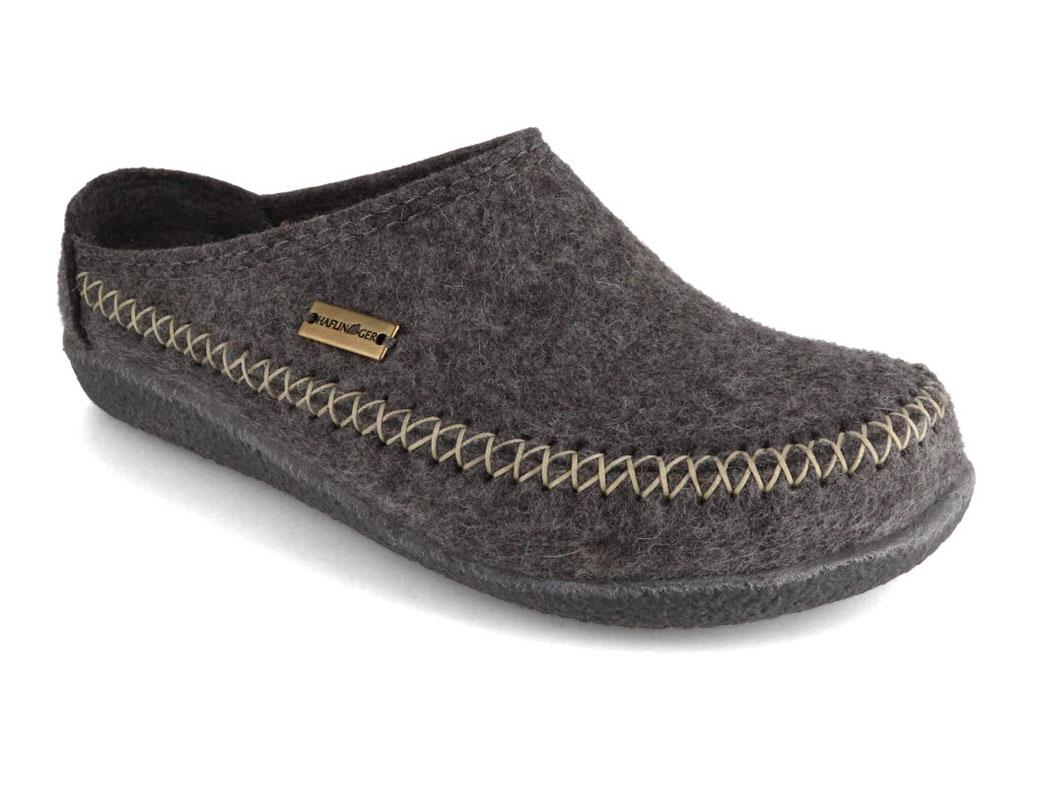 Haflinger Filzhuisschoenen Blizzard Credo, antraciet