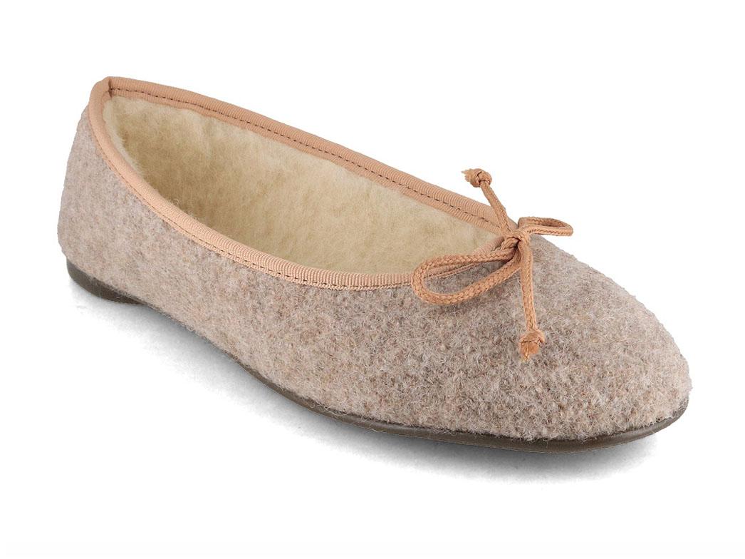 Kitz-Pichler damesloop ballerina, beigemele