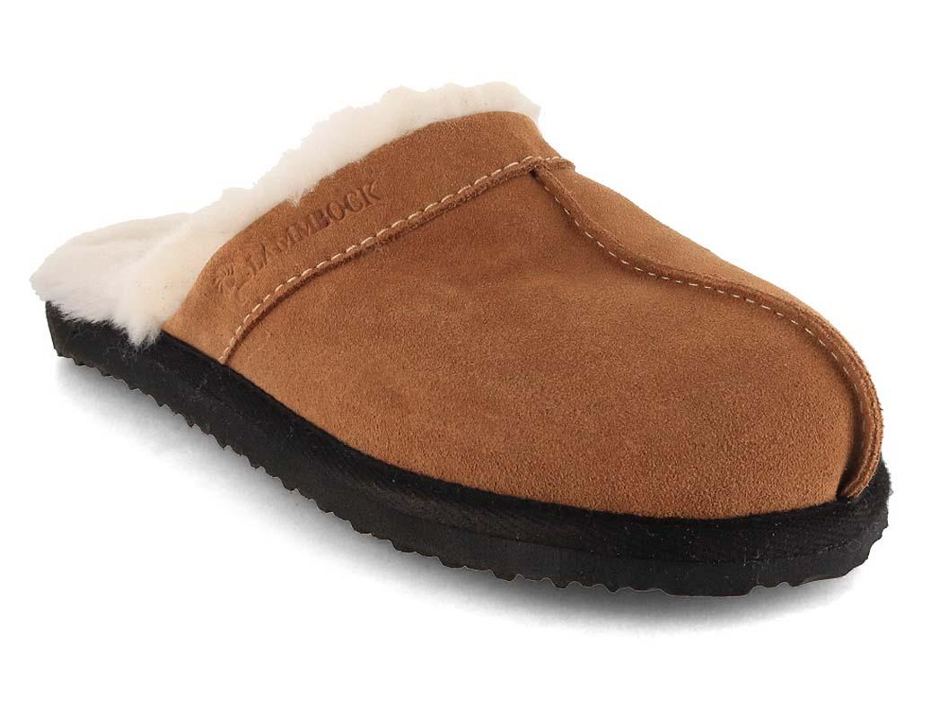 Lammbock� lamsvachtpantoffels Woolson, cognac