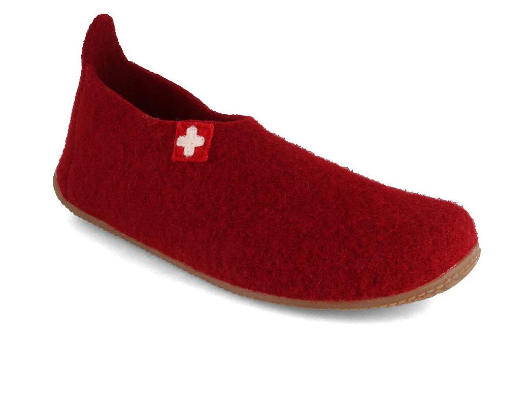 Living Kitzb�hel damespantoffels Gipfelkreuz Hahnenkamm, donker kersen