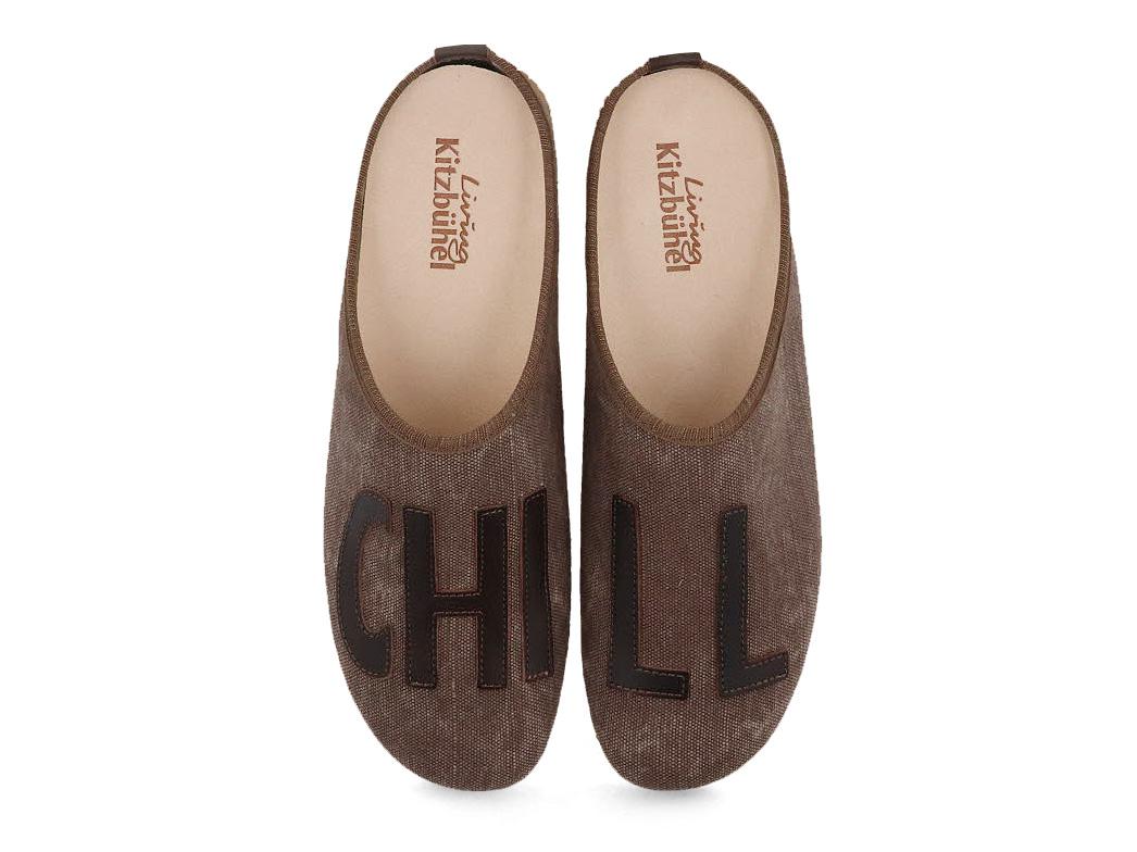 Living Kitzb�hel herenpantoffels Chill, hout