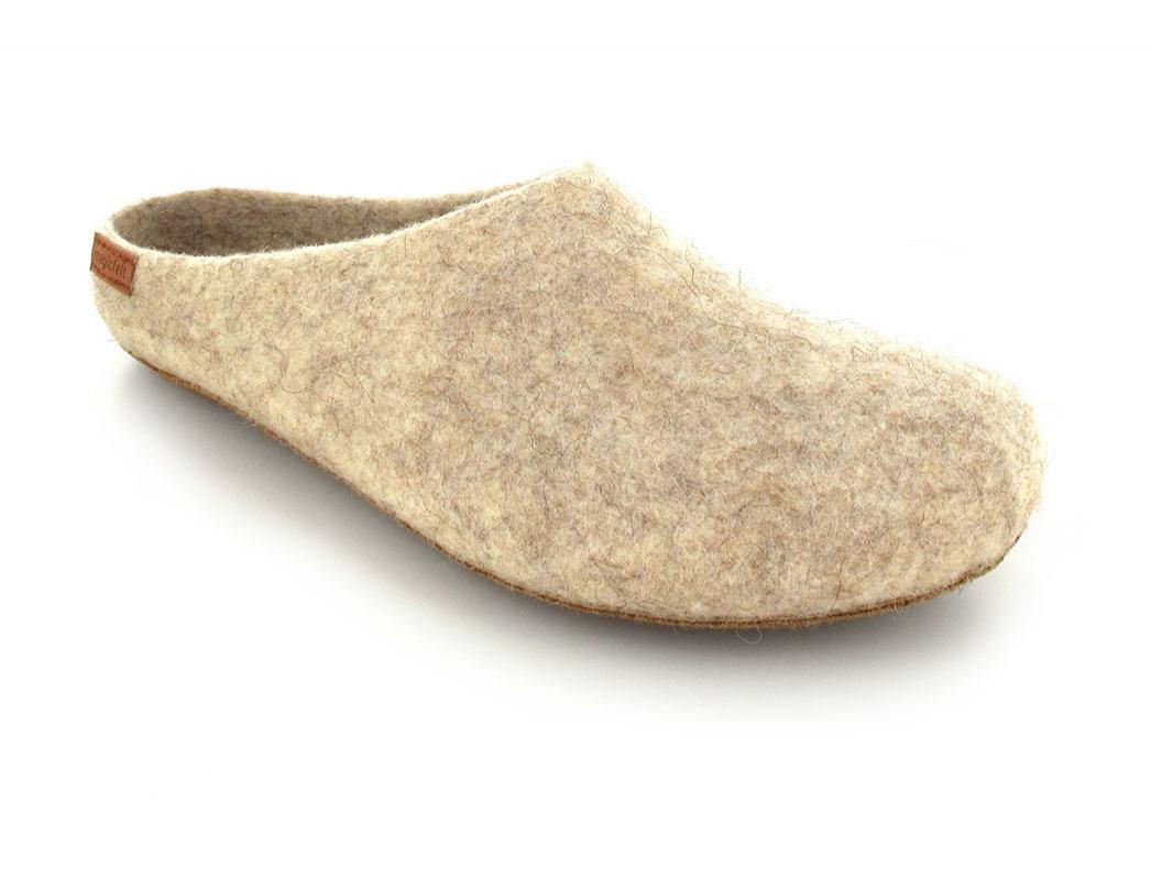 Magicfelt� Vilt Pantoffels Coburger Vos Schaap, gouden vacht