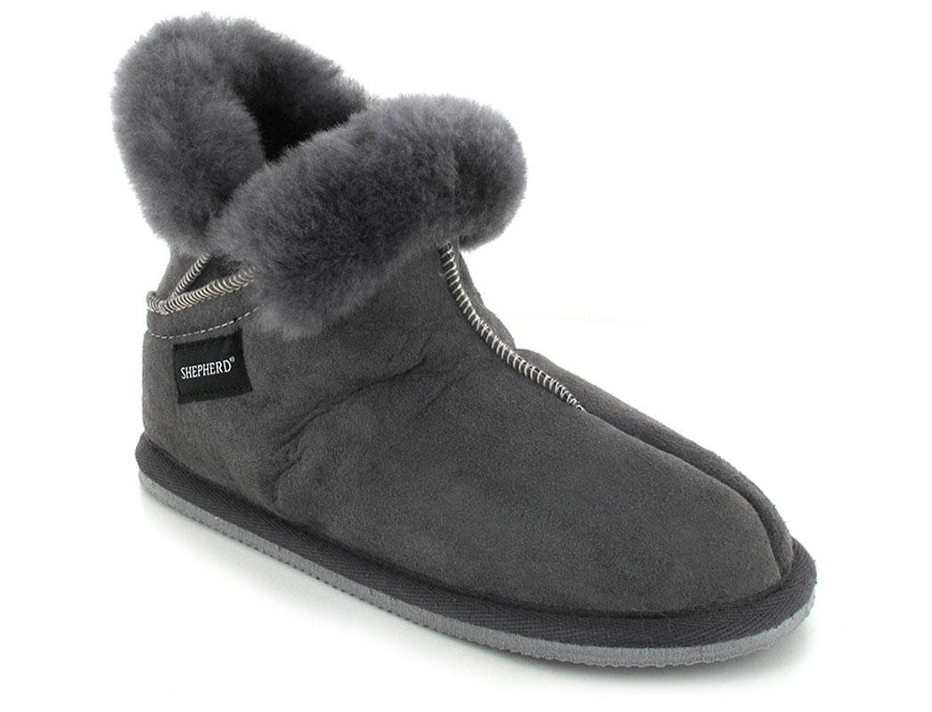 SHEPHERD� Dames schapenvacht laarzen Bella, asfalt