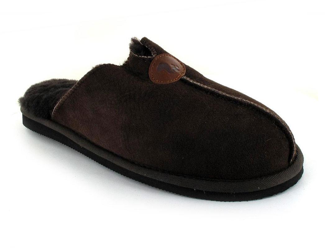 Thies� Schapenvacht Heren Pantoffels, bruin