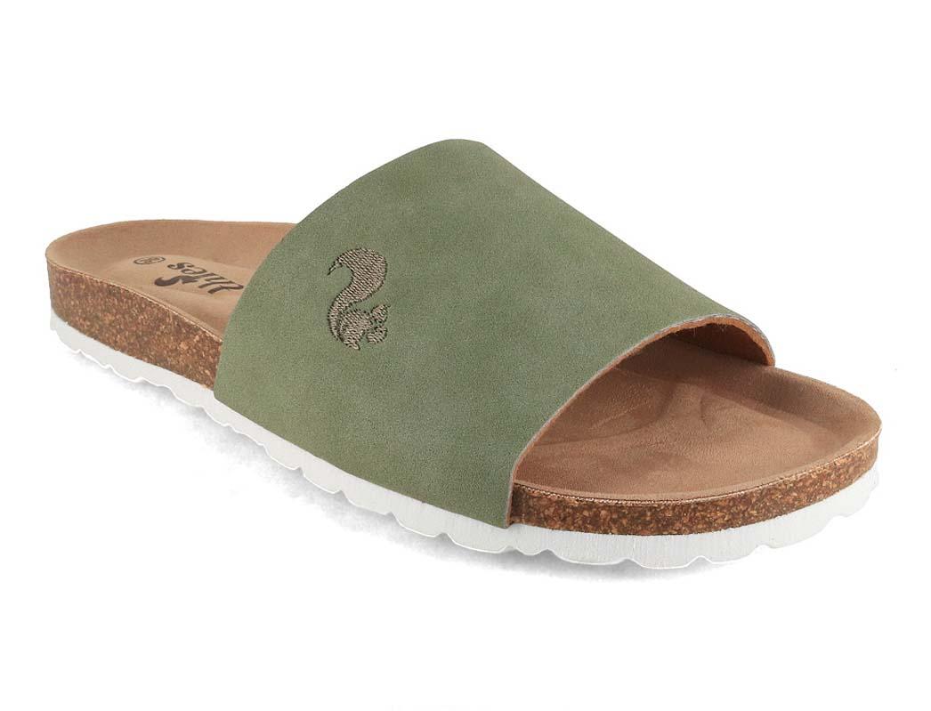 Thies dames muiltjes Eco Pool Slide, smaragd