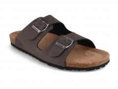 Thies herensandaal Eco Bio, houtskool 