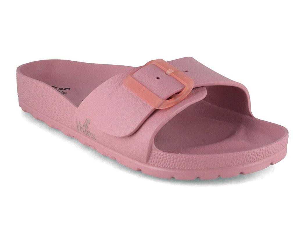 Thies vegan dames badslipper Ecofoam, mauve