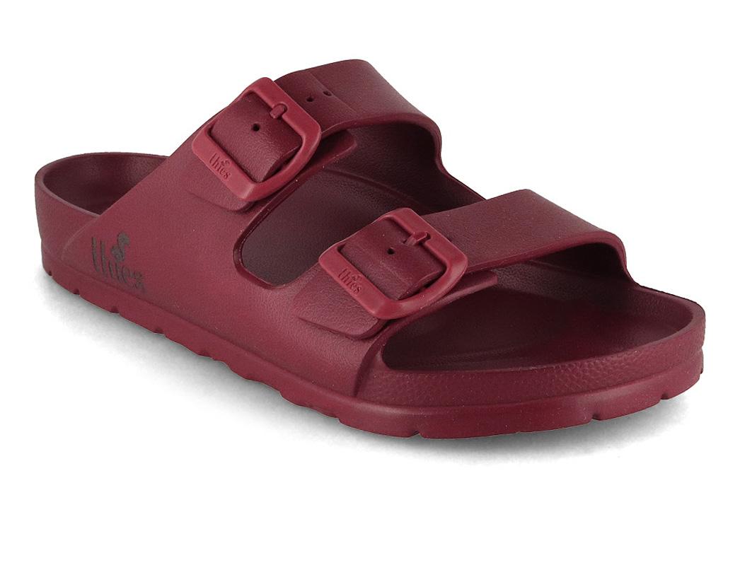 Thies veganistische badslippers Ecofoam, bordeaux