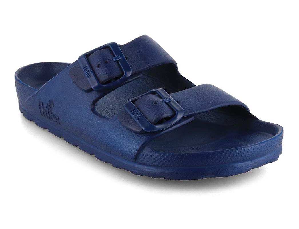 Thies veganistische badslippers Ecofoam, middernachtblauw