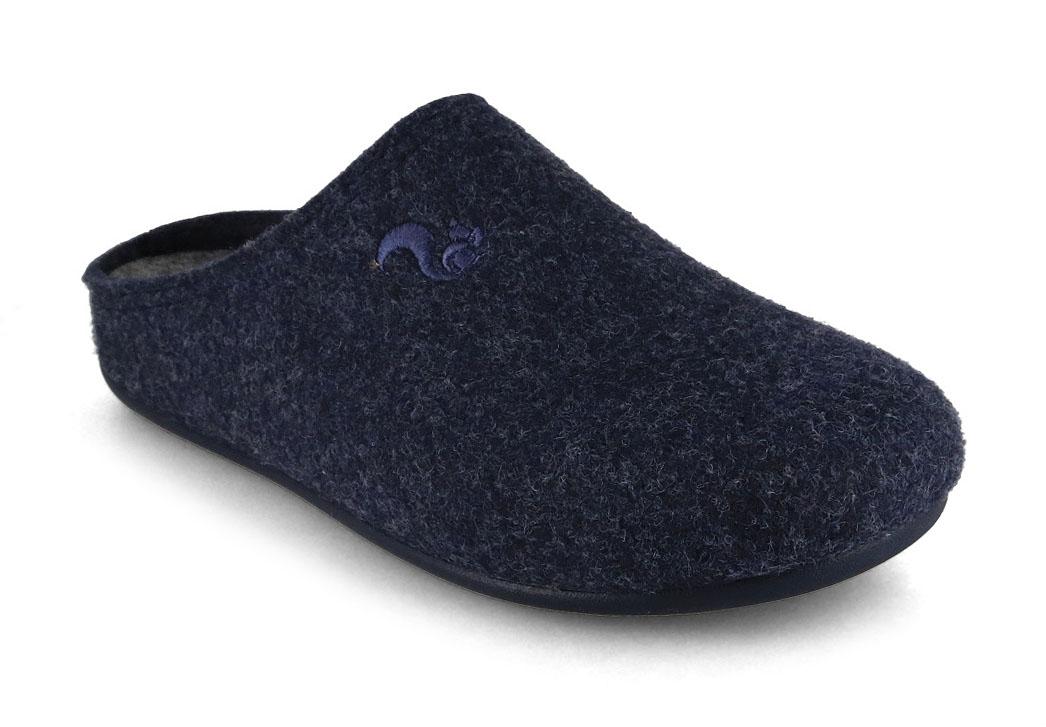 Thies vilten pantoffels voor inlegzolen, marinojas