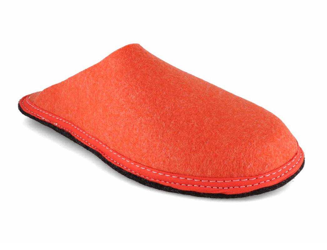 Tuffeln Veganistische Pantoffels gemaakt van Plantenvezels �Pfilz�, Oranje