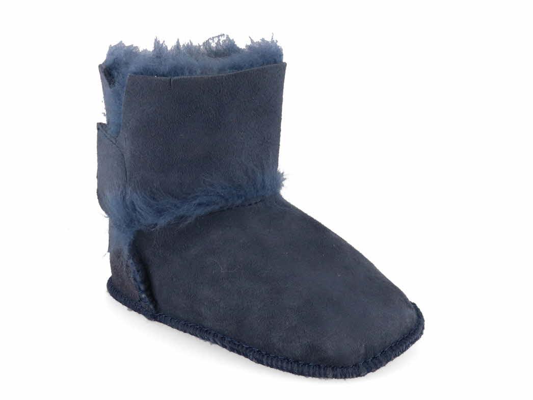 Warmbat Baby Booties Hay, Donker Marineblauw